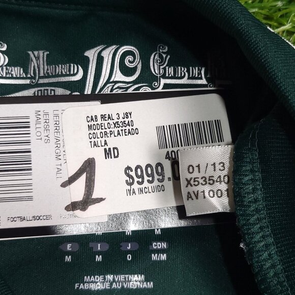 Cristiano Ronaldo Real Madrid 2012 2013 UEFA Soccer Third Jersey Shirt BNWT M - Picture 7 of 10